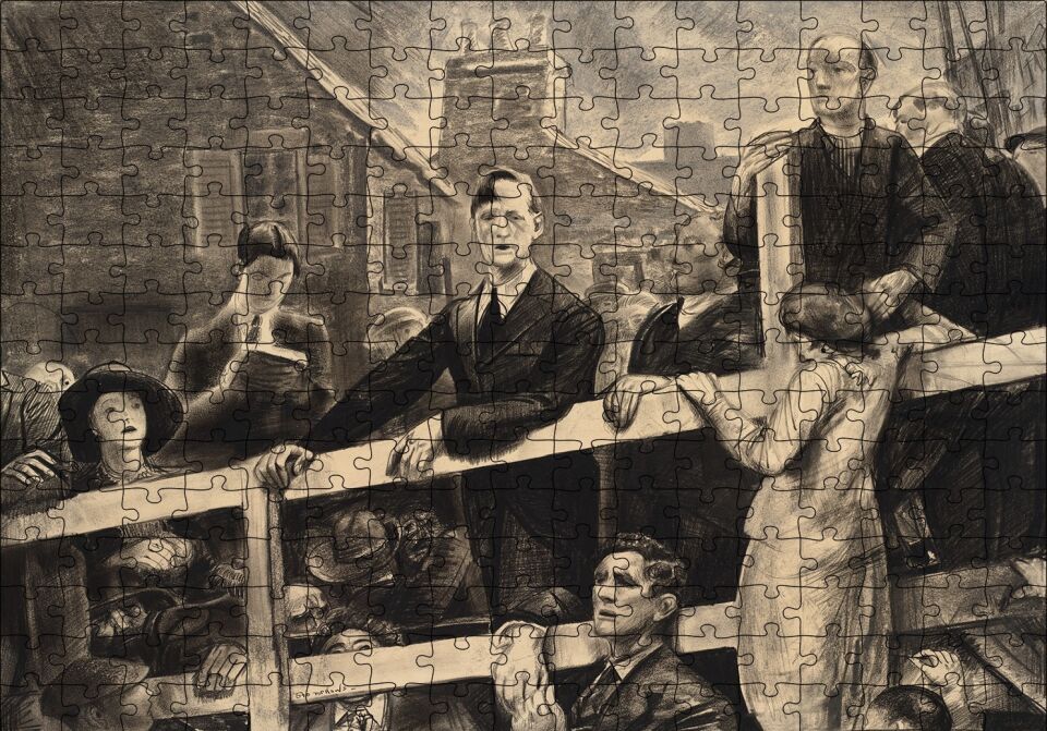 Köprüde Özgürlük Mücadelesi Puzzle Yapboz MDF Ahşap 255 Parça 34 cm X 49 cm