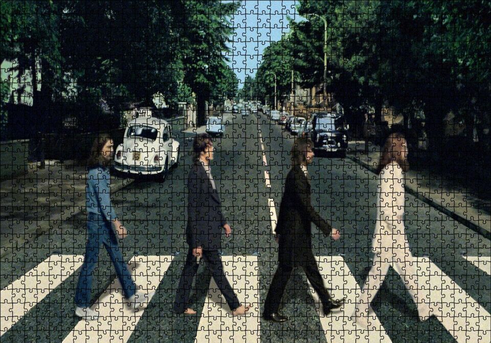 Geçidinde Puzzle Yapboz MDF Ahşap 1000 Parça 49 cm X 68 cm