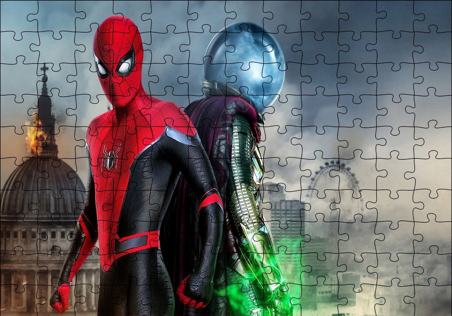 Spiderman Evden Uzakta Hydro Man Puzzle Yapboz MDF Ahşap