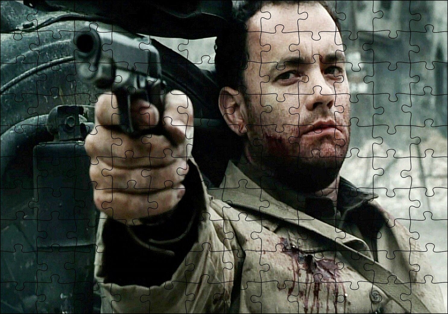 Tom Tanks Er Ryanı Kurtarmak Puzzle Yapboz MDF Ahşap