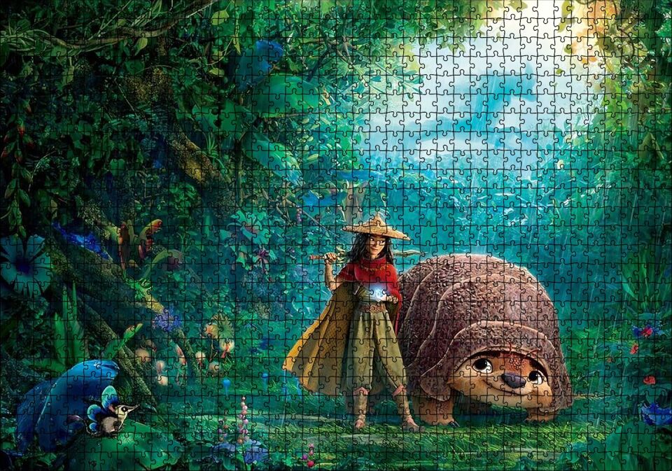 Raya and the Last Dragon Görseli Puzzle Yapboz MDF Ahşap 1000 Parça 49 cm X 68 cm