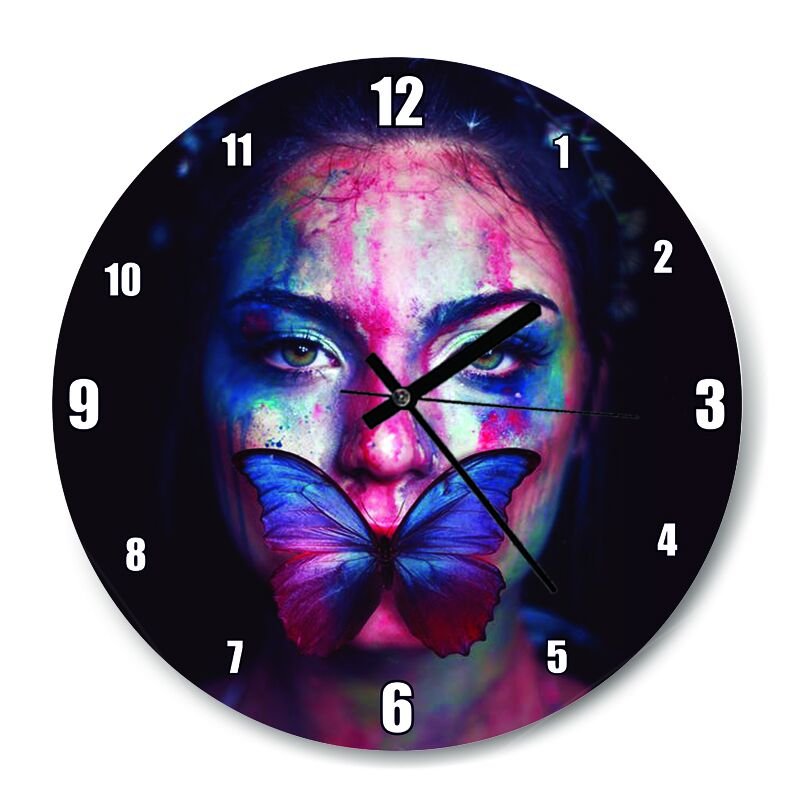 Kadın Şiddetsizlik Ve Barış Tema  Mdf Ahşap Duvar Saati