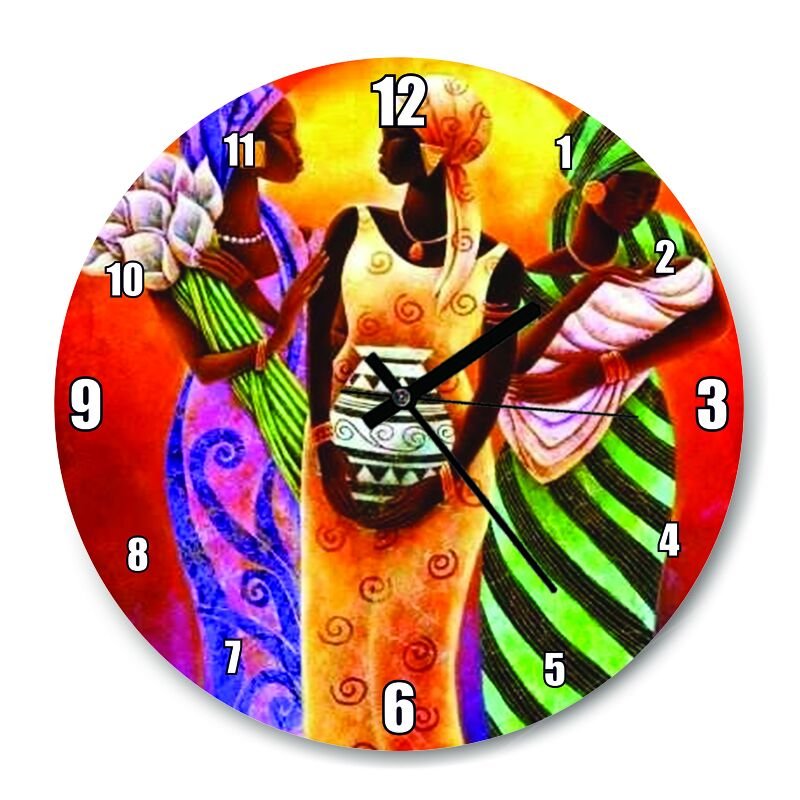 Gunesin Kızları  Mdf Ahşap Duvar Saati