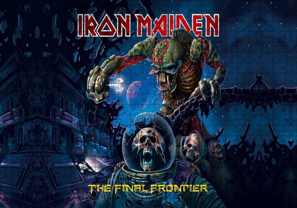 Iron Maiden The Final Frontier Puzzle Yapboz MDF Ahşap 500 Parça 49 cm X 68 cm