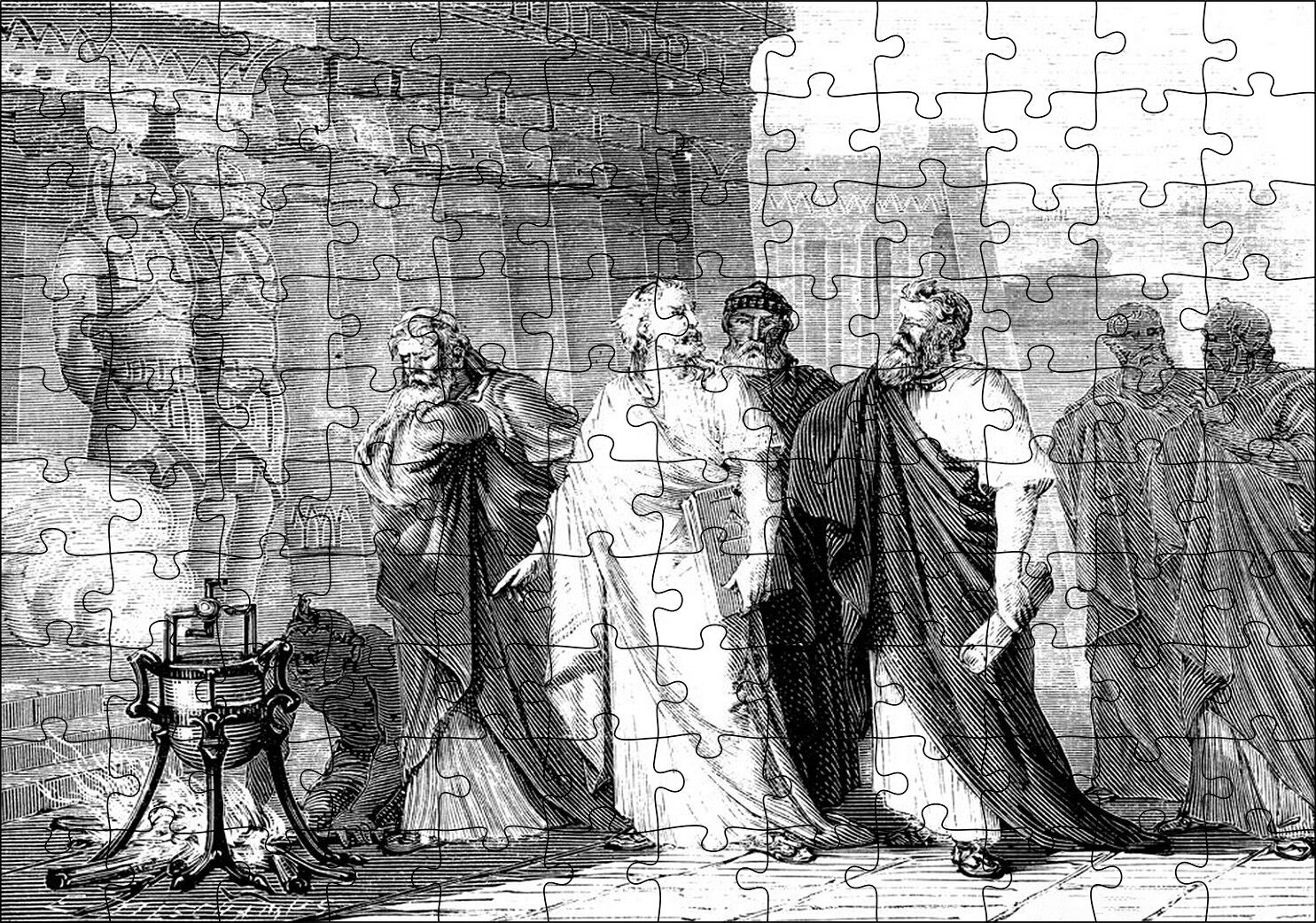 Antik Dünyada Bilimsel Düşüncenin Evrimi Puzzle Yapboz MDF Ahşap