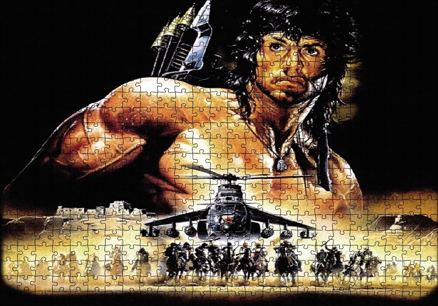 Rambo Puzzle Yapboz MDF Ahşap 500 Parça 49 cm X 68 cm