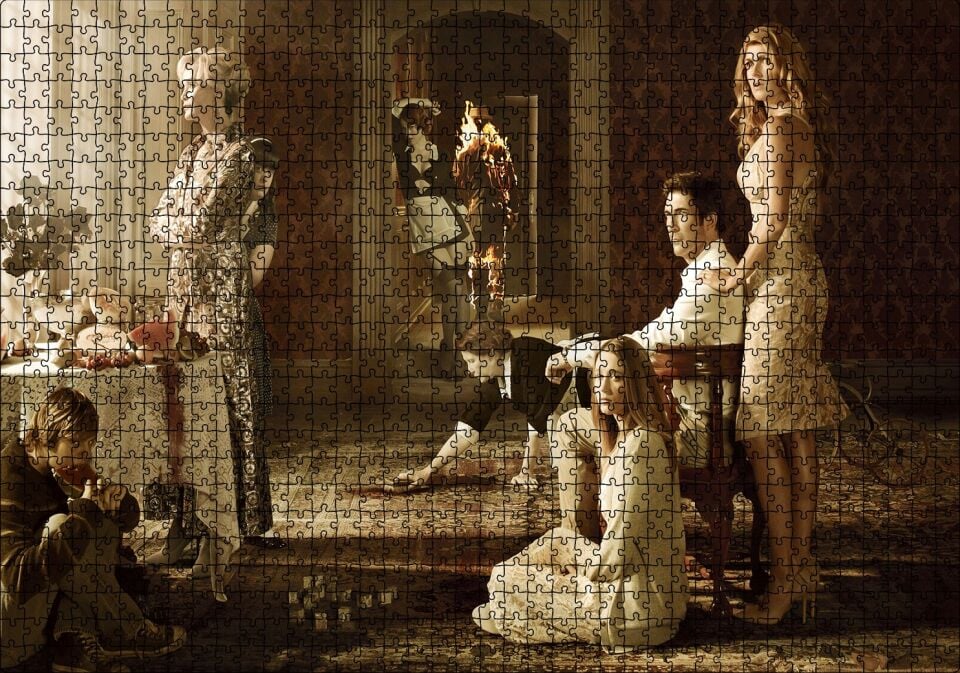 Amerikan Korku Hikayesi Cinayet Evi Görseli Puzzle Yapboz MDF Ahşap 1000 Parça 49 cm X 68 cm