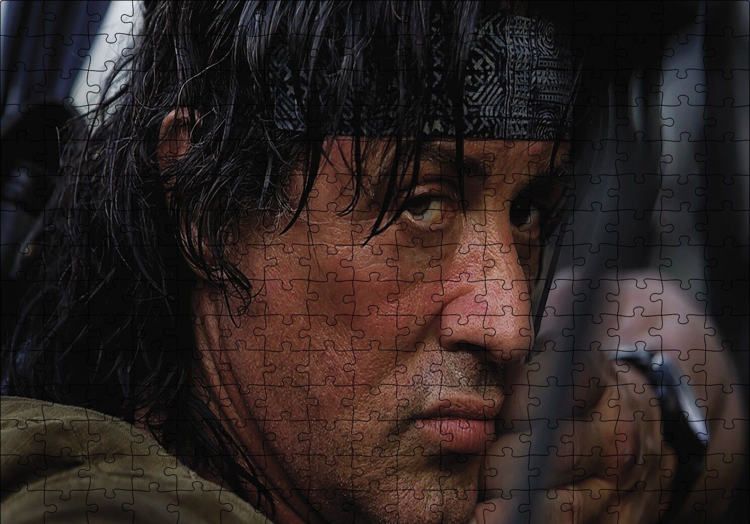 Rambo Puzzle Yapboz MDF Ahşap 255 Parça 34 cm X 49 cm