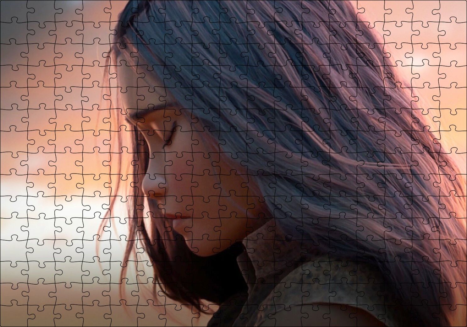 Raya ve Son Ejderha Profil Görsel Puzzle Yapboz MDF Ahşap 255 Parça 34 cm X 49 cm