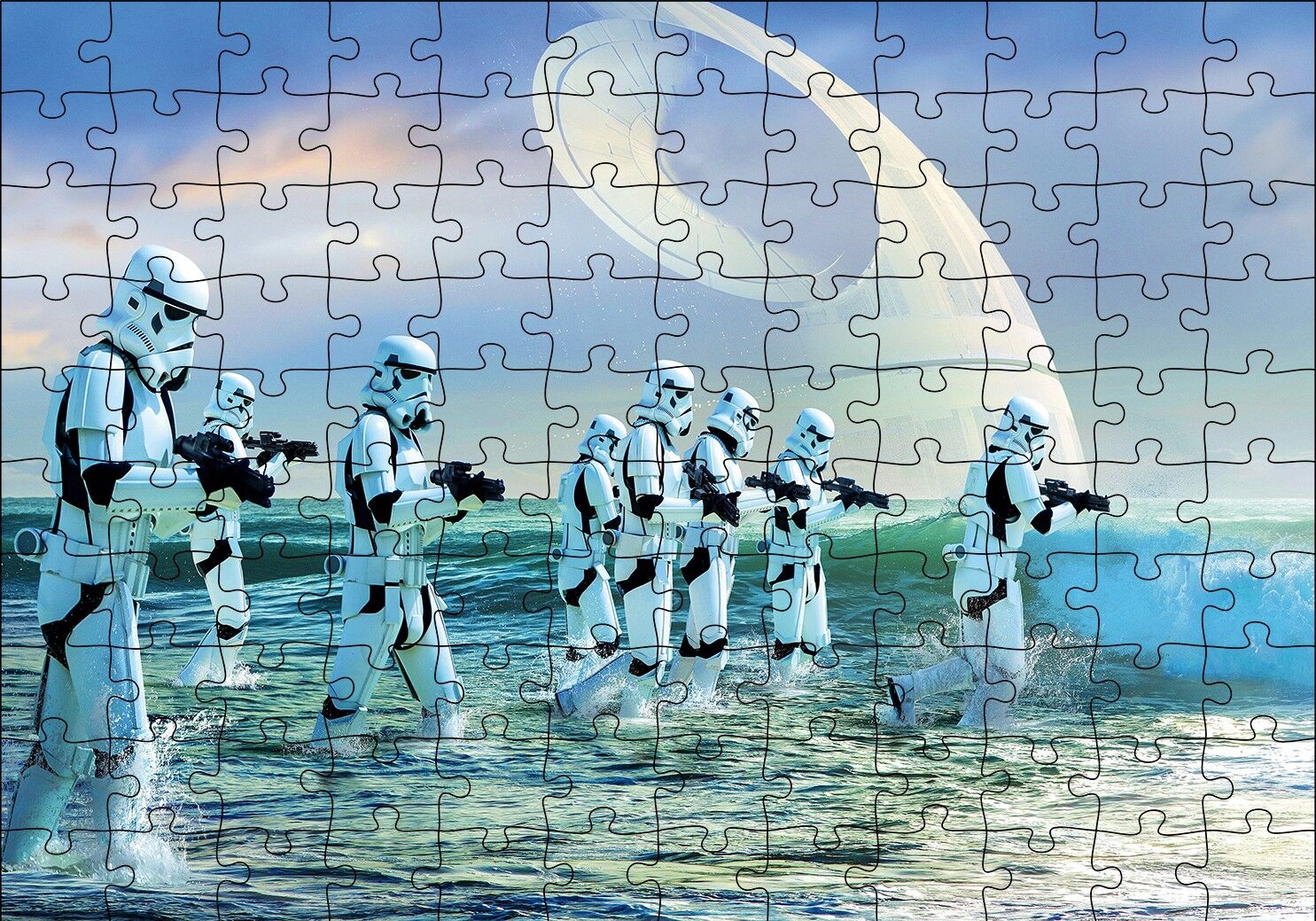 Star Wars Rogue One Stormtroopers Puzzle Yapboz MDF Ahşap