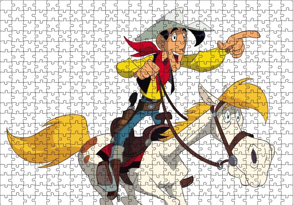 Red Kit ve Düldül Puzzle Yapboz MDF Ahşap 500 Parça 49 cm X 68 cm