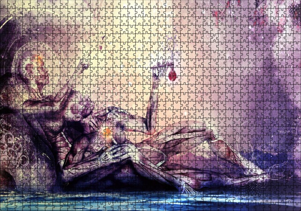 Anatomi Fantezi Sanat Görseli Puzzle Yapboz MDF Ahşap 1000 Parça 49 cm X 68 cm