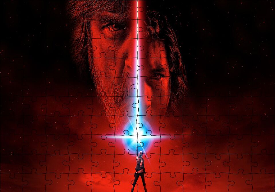 Star Wars The Last Jedi Yüzler ve Işınlar Puzzle Yapboz MDF Ahşap