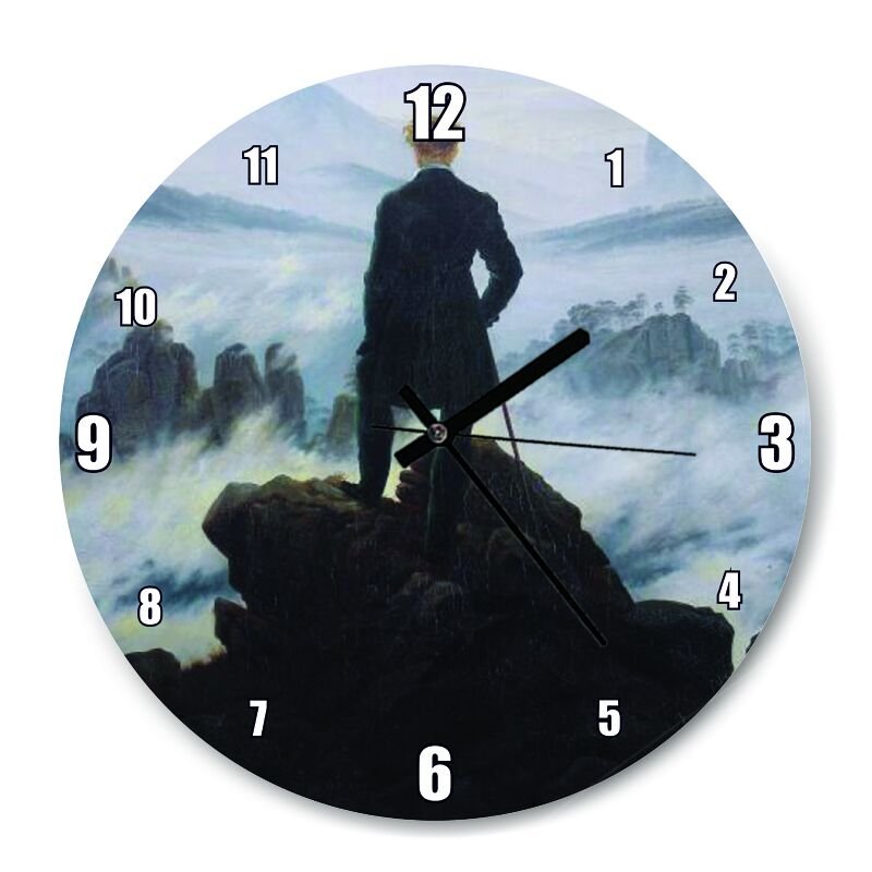 Bulutların Üstünde Yolculuk  Mdf Ahşap Duvar Saati