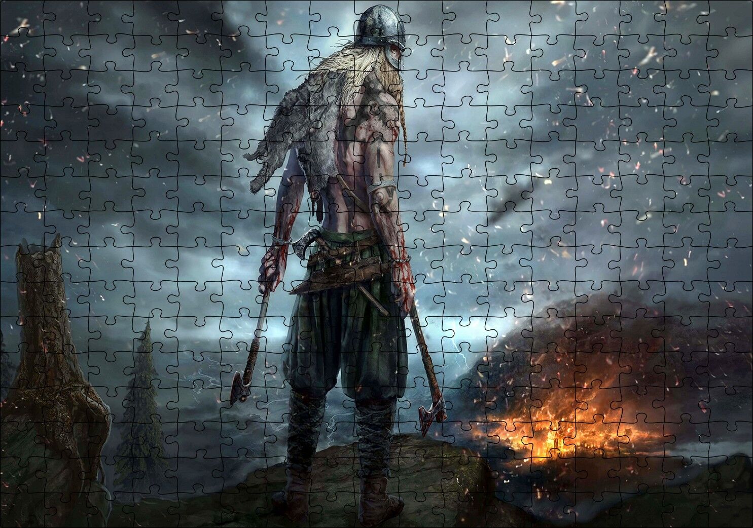 Ancestors Legacy Görseli Puzzle Yapboz MDF Ahşap 255 Parça 34 cm X 49 cm