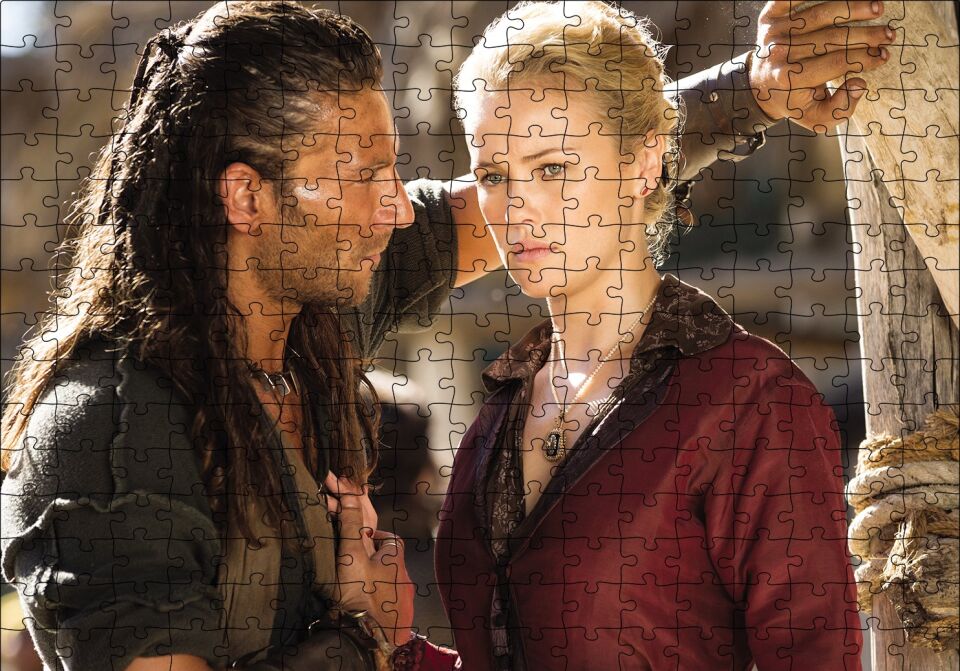 Black Sails Sahne Görseli Puzzle Yapboz MDF Ahşap 255 Parça 34 cm X 49 cm