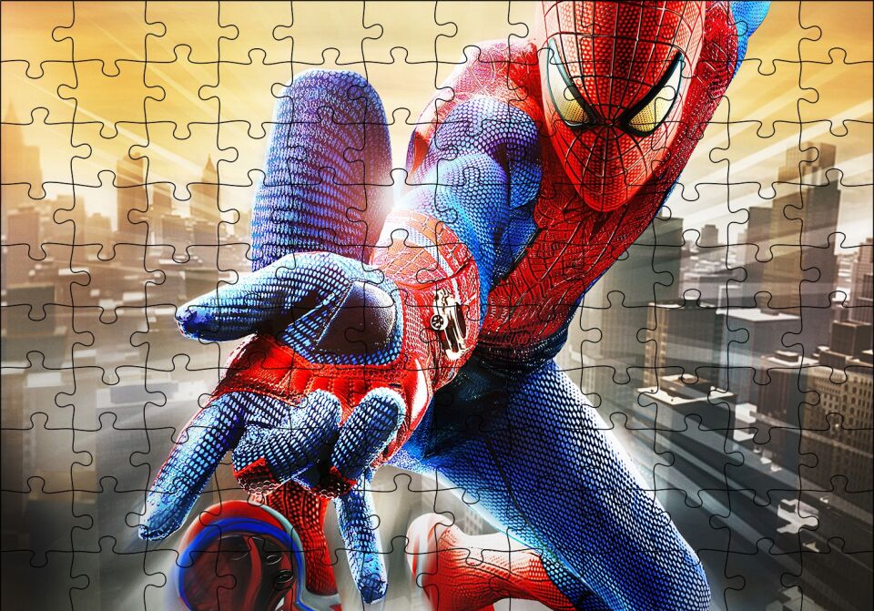 The Amazing Spider-Man 2 Ağ Atışı Puzzle Yapboz MDF Ahşap