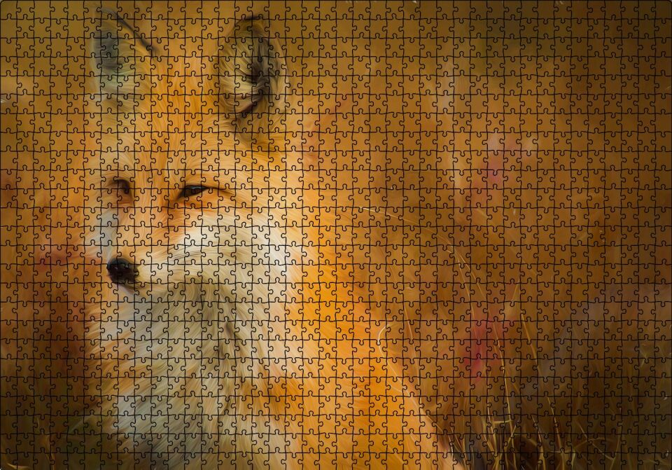Tilki Artwork Puzzle Yapboz MDF Ahşap 1000 Parça 49 cm X 68 cm
