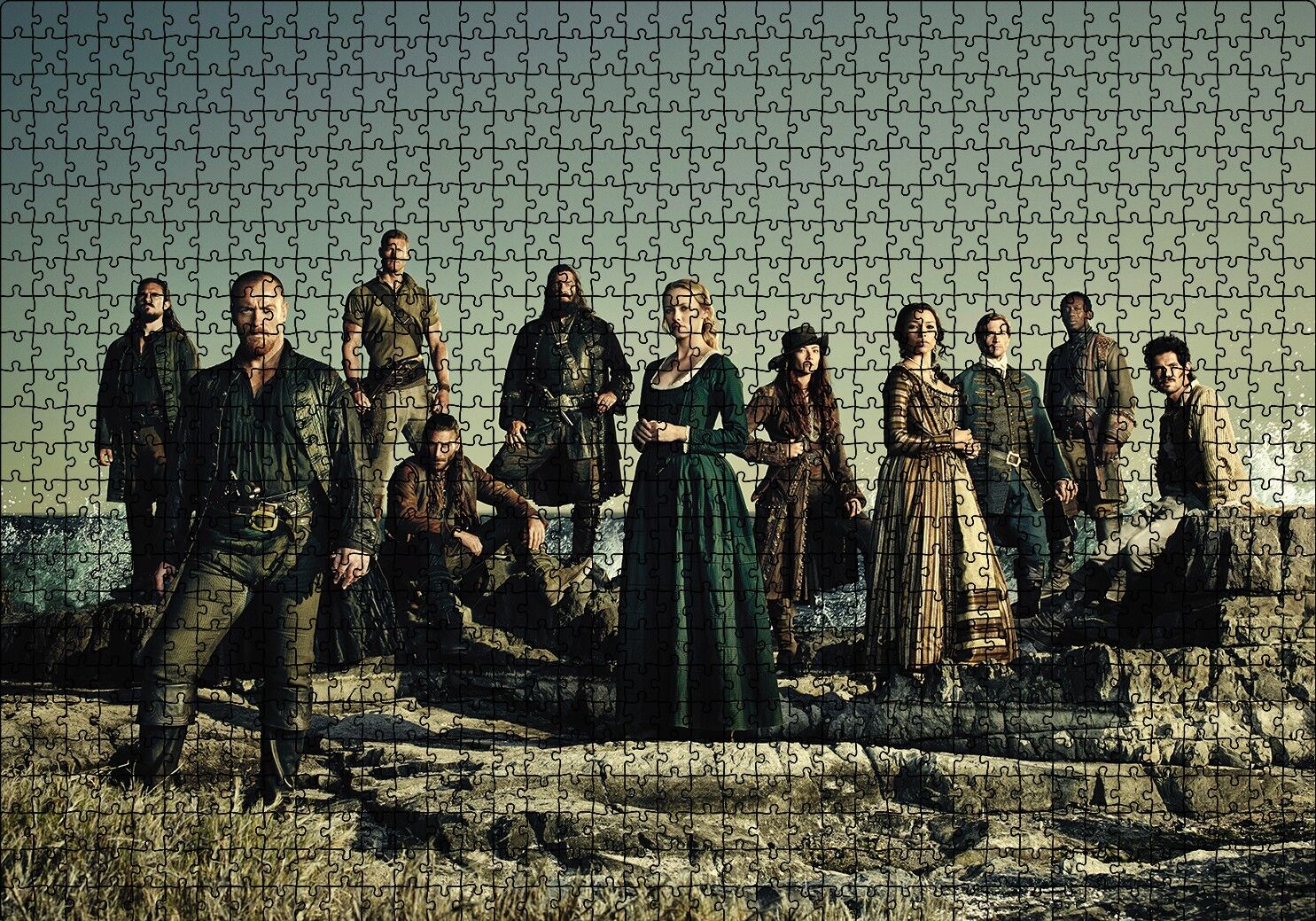 Black Sails Tam Kadro Görseli Puzzle Yapboz MDF Ahşap 1000 Parça 49 cm X 68 cm