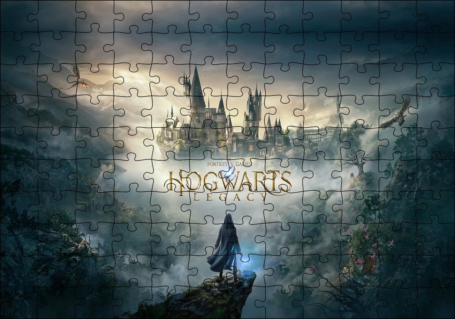2021 Harry Potter Oyunu Görseli Puzzle Yapboz MDF Ahşap