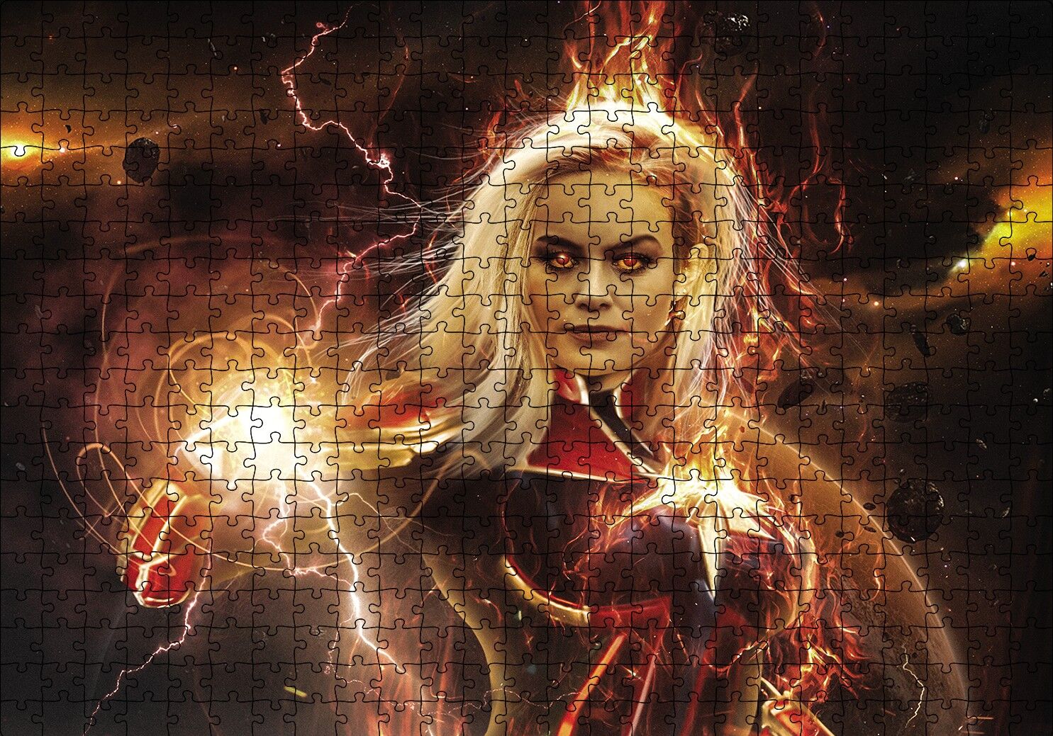 Brie Larson Görseli Puzzle Yapboz MDF Ahşap 500 Parça 49 cm X 68 cm