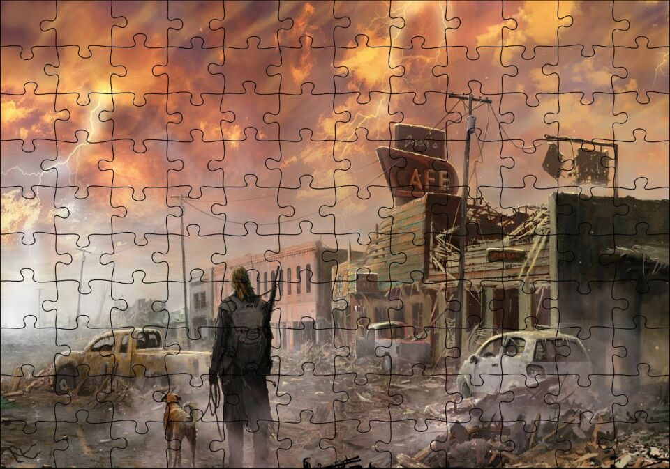 Apocalypse Oyun Görseli Puzzle Yapboz MDF Ahşap 120 Parça 24 cm X 34 cm