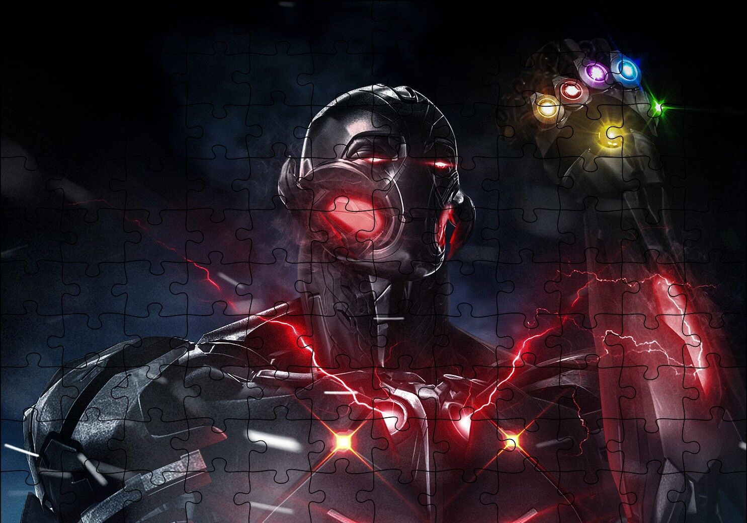 Ultron Infinity Gauntlet Puzzle Yapboz MDF Ahşap