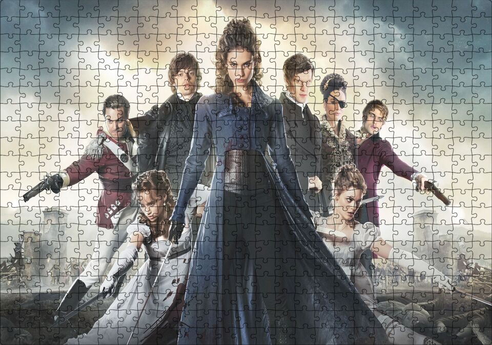 Aşk Gurur ve Zombiler Görseli Puzzle Yapboz MDF Ahşap 500 Parça 49 cm X 68 cm