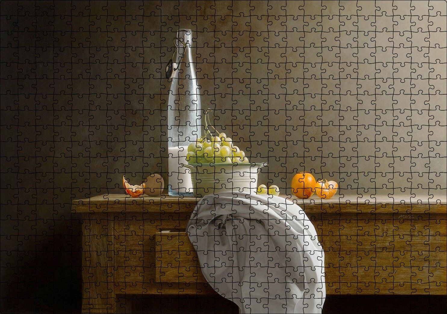 Modern Resim Sanat Fotoğrafçılığı Natürmort Görseli Puzzle Yapboz MDF Ahşap 500 Parça 49 cm X 68 cm