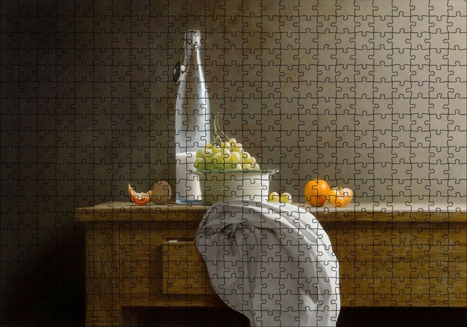 Modern Resim Sanat Fotoğrafçılığı Natürmort Görseli Puzzle Yapboz MDF Ahşap 500 Parça 49 cm X 68 cm