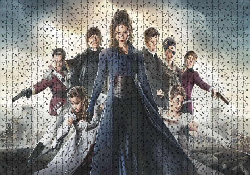 Aşk Gurur ve Zombiler Görseli Puzzle Yapboz MDF Ahşap 1000 Parça 49 cm X 68 cm