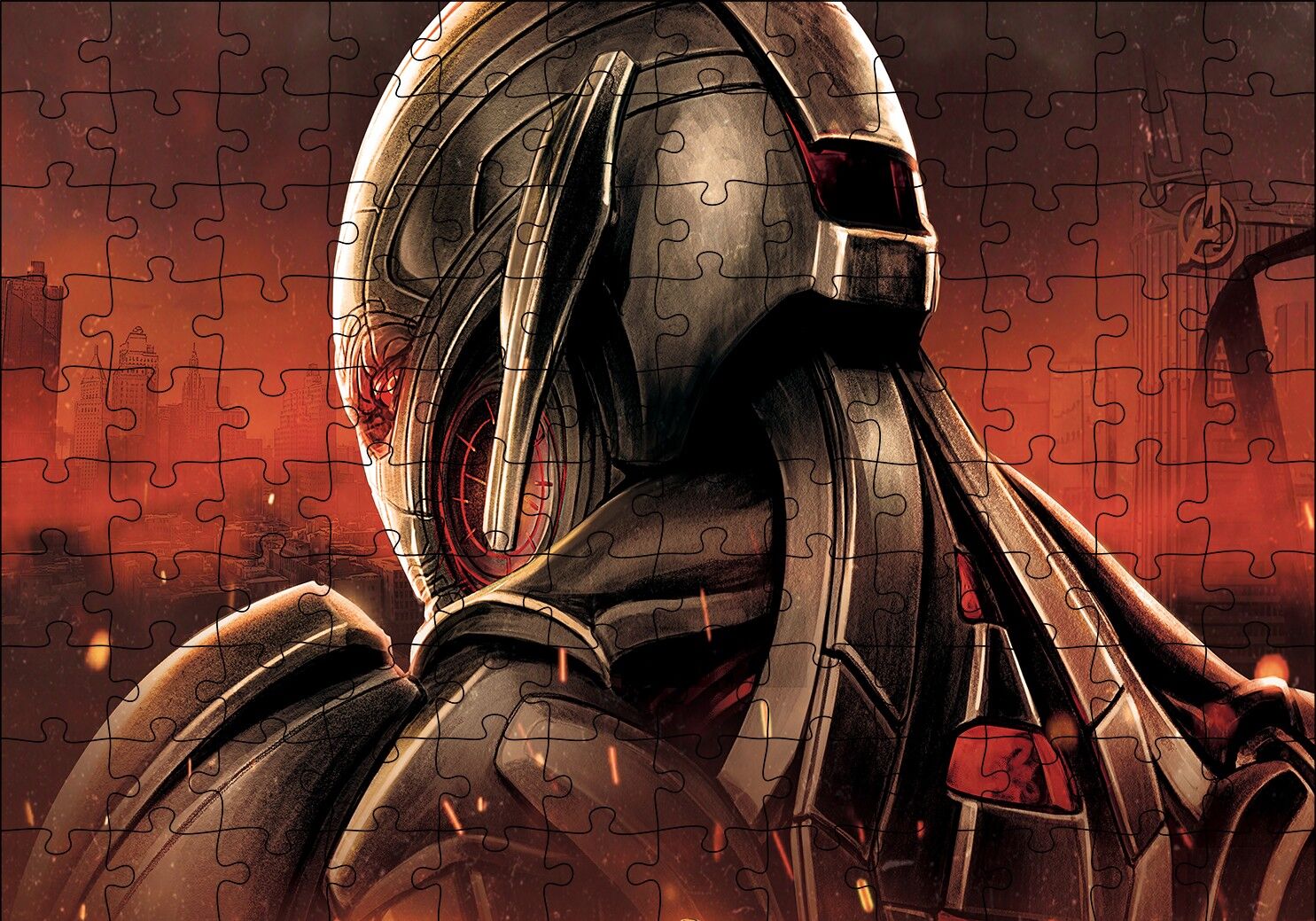 Ultron Supervillain Puzzle Yapboz MDF Ahşap