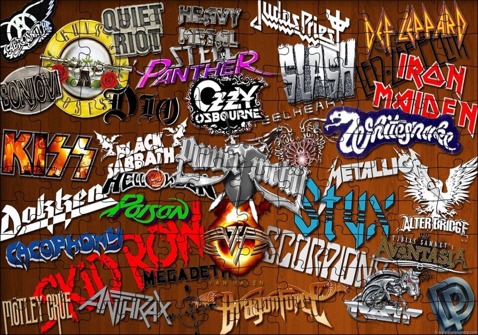 Meşhur Rock Grupları Puzzle Yapboz MDF Ahşap 120 Parça 24 cm X 34 cm