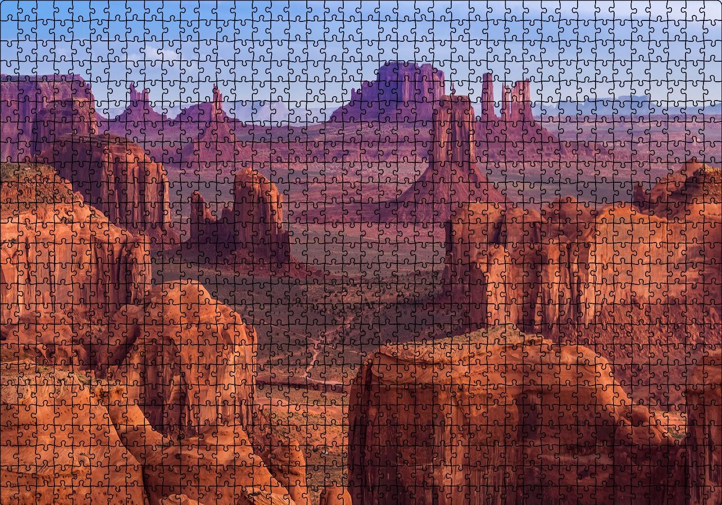 Utah Monument Vadisi Kumtaşları Puzzle Yapboz MDF Ahşap 1000 Parça 49 cm X 68 cm
