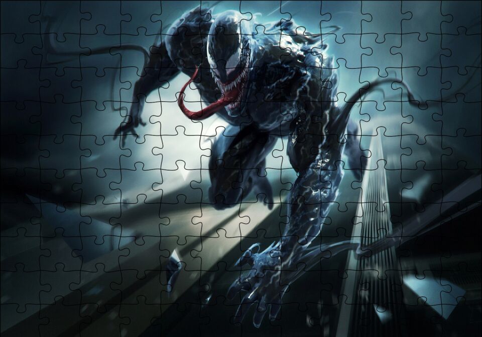 Venom Blur Artwork Puzzle Yapboz MDF Ahşap
