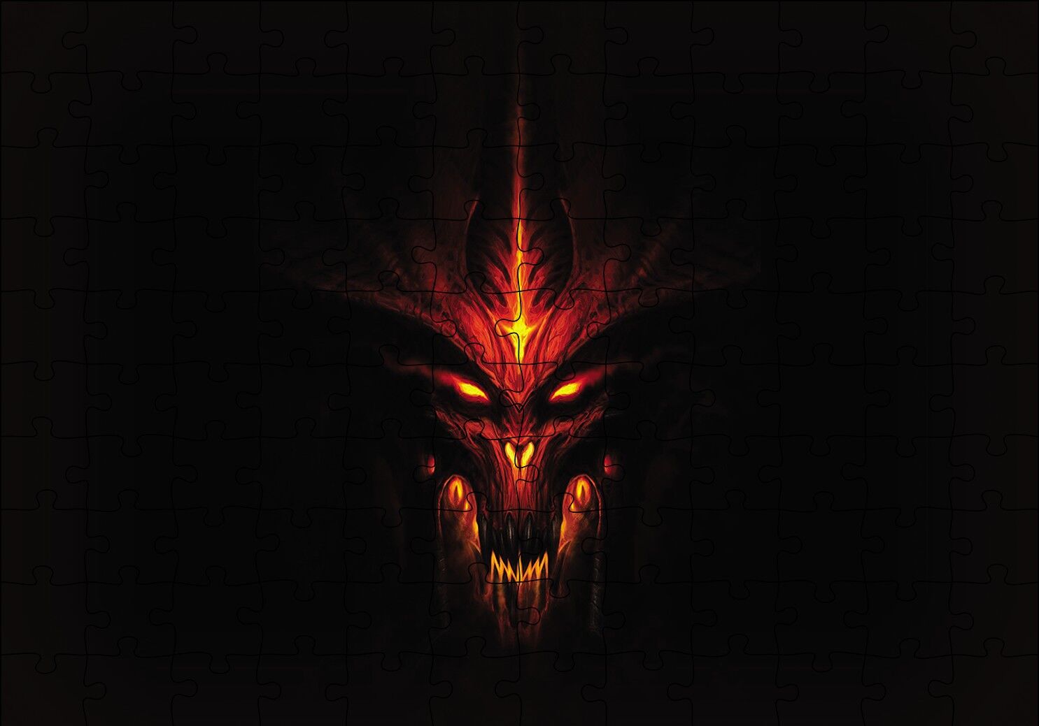 Diablo3-Evil Puzzle Yapboz MDF Ahşap 120 Parça 24 cm X 34 cm