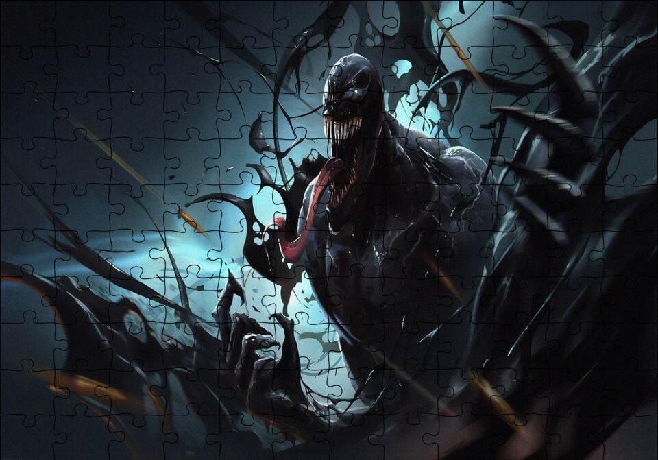 Venom Crash Artwork Puzzle Yapboz MDF Ahşap