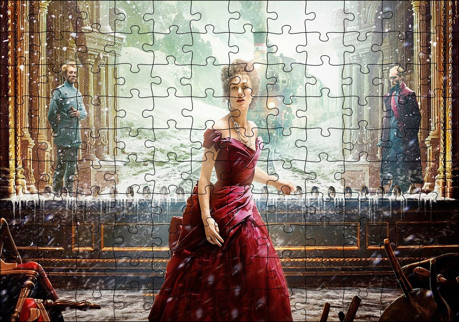 Anna Karenina Keira Knightley Puzzle Yapboz MDF Ahşap 120 Parça 24 cm X 34 cm