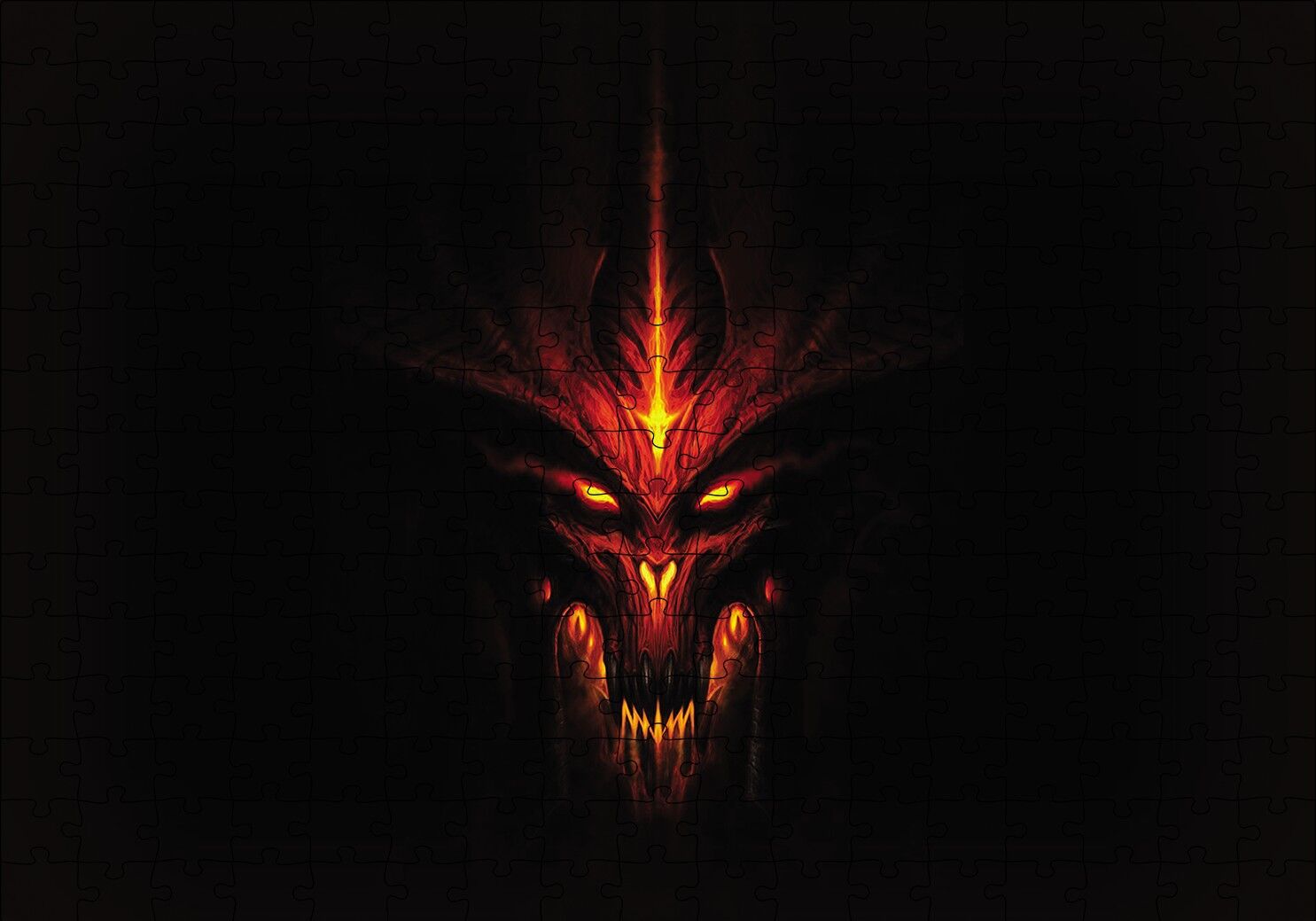 Diablo3-Evil Puzzle Yapboz MDF Ahşap 255 Parça 34 cm X 49 cm