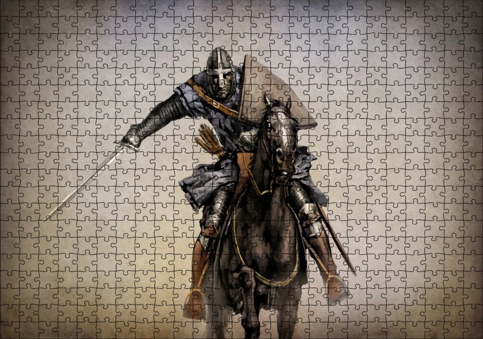 Mount And Blade Hype Games Görseli Puzzle Yapboz MDF Ahşap 500 Parça 49 cm X 68 cm
