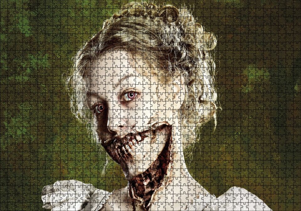 Aşk ve Gurur ve Zombiler Karekter Görseli Puzzle Yapboz MDF Ahşap 1000 Parça 49 cm X 68 cm