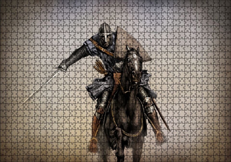 Mount And Blade Hype Games Görseli Puzzle Yapboz MDF Ahşap 1000 Parça 49 cm X 68 cm
