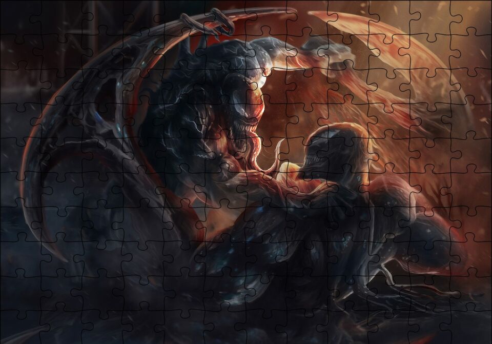 Venom Riot Cenin Artwork Puzzle Yapboz MDF Ahşap