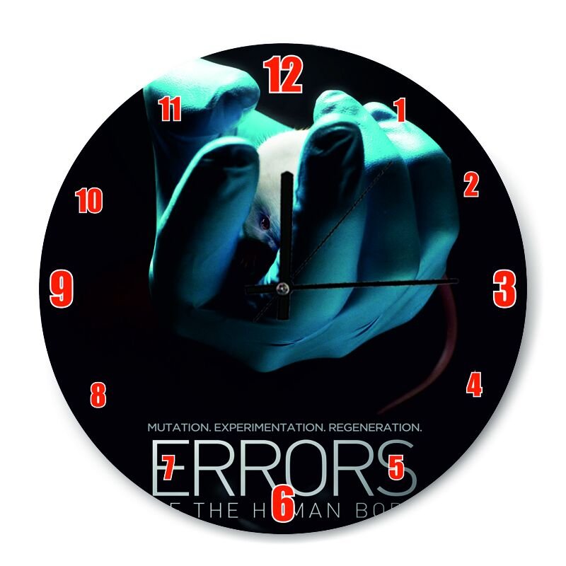 Errors of The Human Body 2012   Mdf Ahşap Duvar Saati