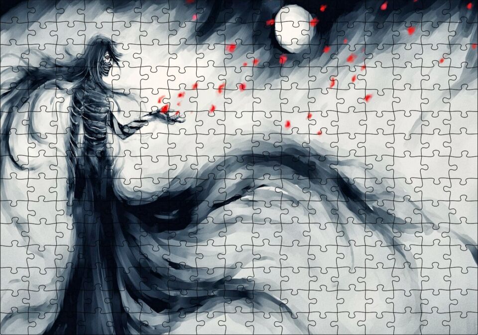 Mugetsu İchigo Sanat Görseli Puzzle Yapboz MDF Ahşap 255 Parça 34 cm X 49 cm