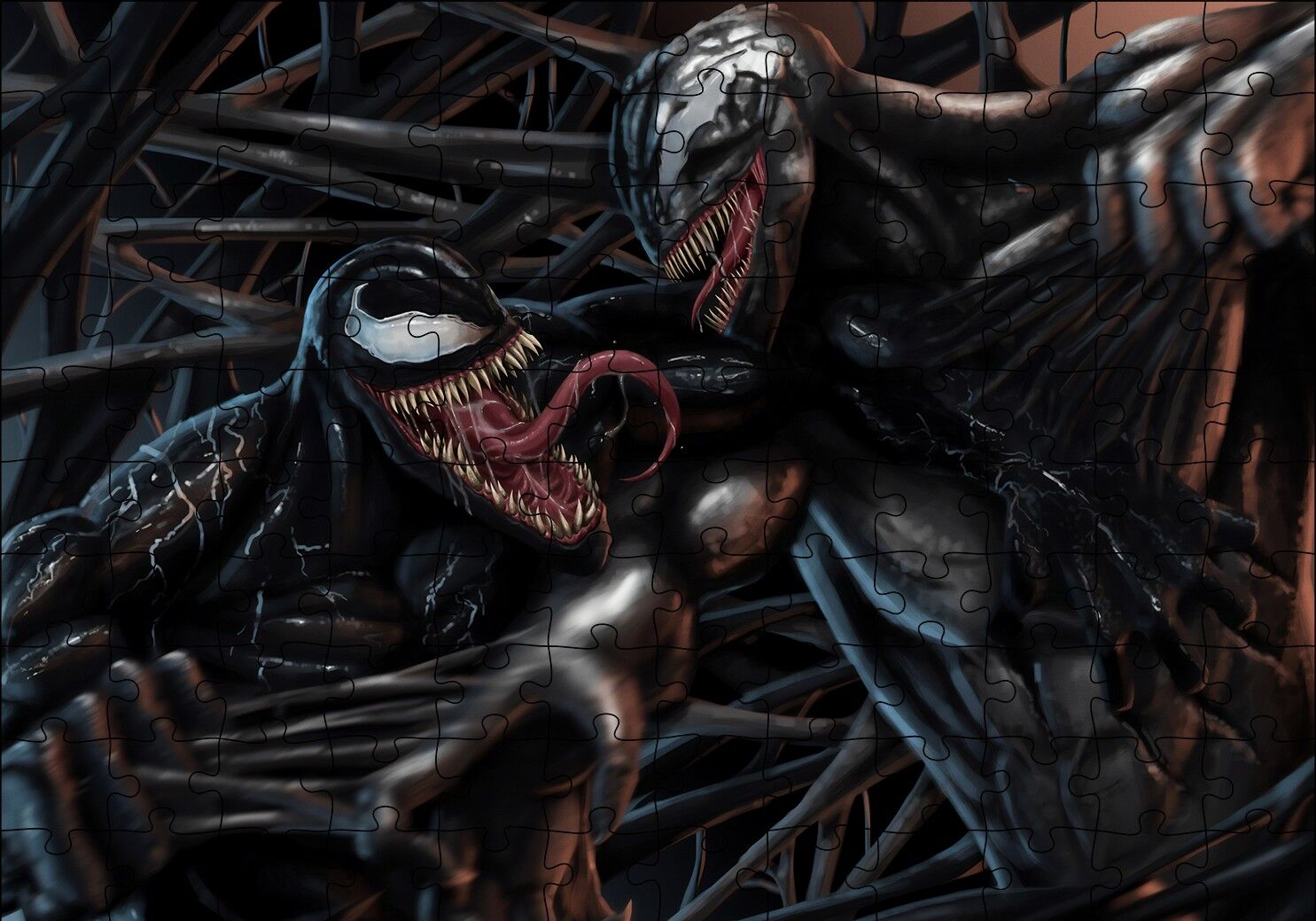 Venom Riot Fight Artwork Puzzle Yapboz MDF Ahşap