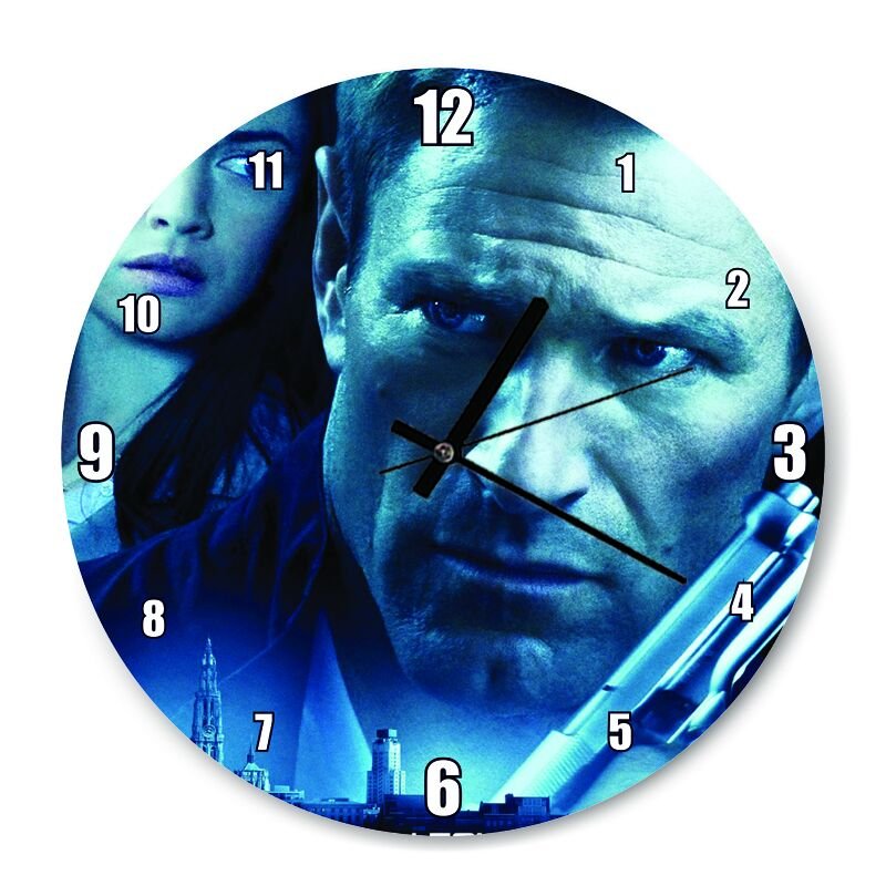 Erased Film Poster  Mdf Ahşap Duvar Saati