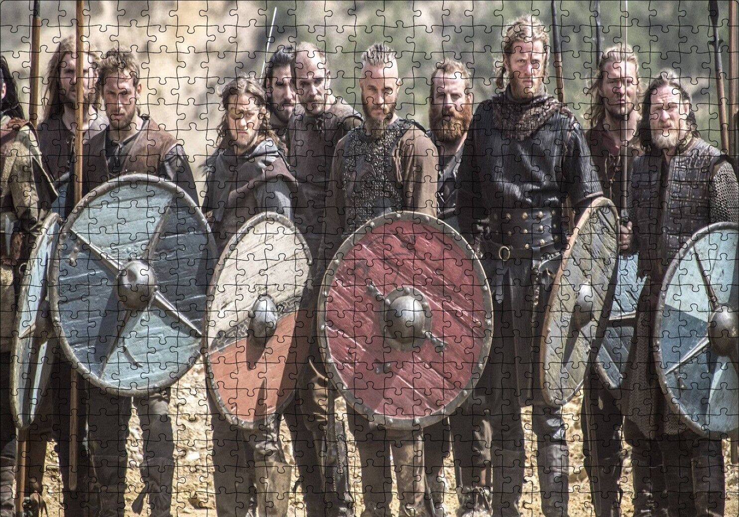 Viking Oyuncular Görseli Puzzle Yapboz MDF Ahşap 500 Parça 49 cm X 68 cm