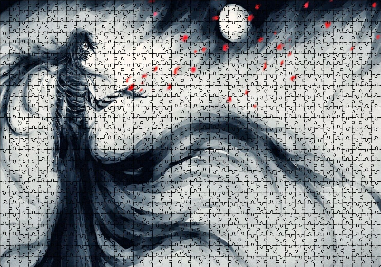 Mugetsu İchigo Sanat Görseli Puzzle Yapboz MDF Ahşap 1000 Parça 49 cm X 68 cm