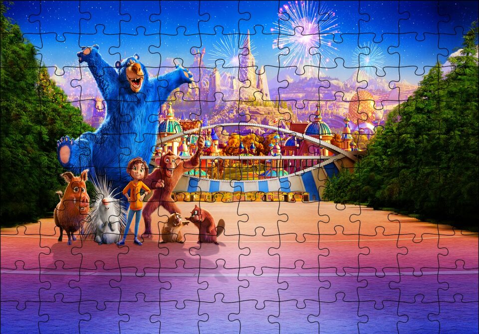 Wonder Park Kahramanlar Puzzle Yapboz MDF Ahşap
